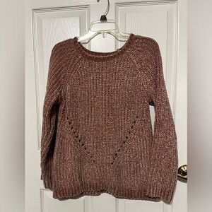 Altar’d State women’s pink chenille Sweater EUC size small